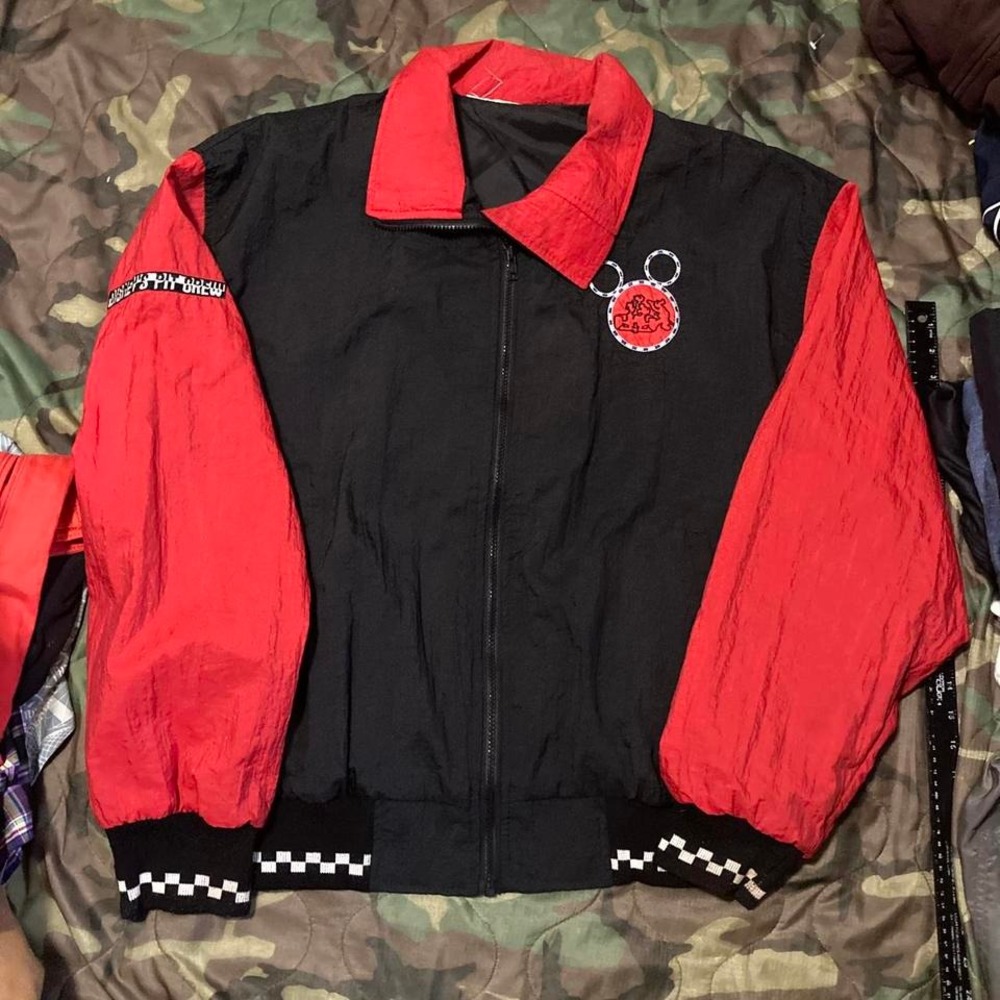 Vintage disney pit crew nylon racing jacket 90s‎ rare